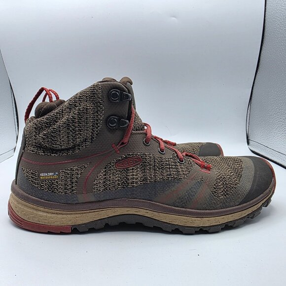 Keen Terradora II Mid Waterproof Womens Size 8 Brown Hiking Shoes Camping - Picture 12 of 13